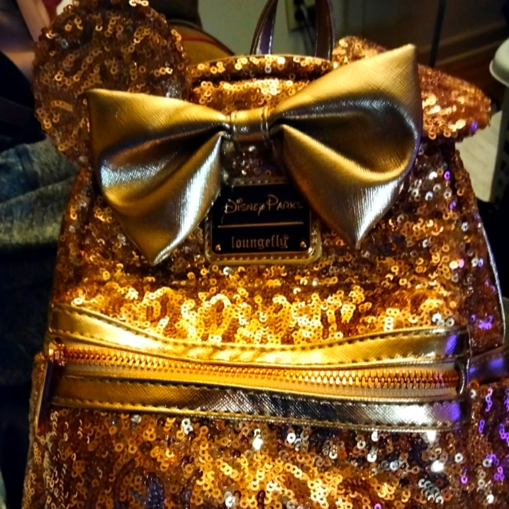 Disney Rose Gold Minnie Back Pack